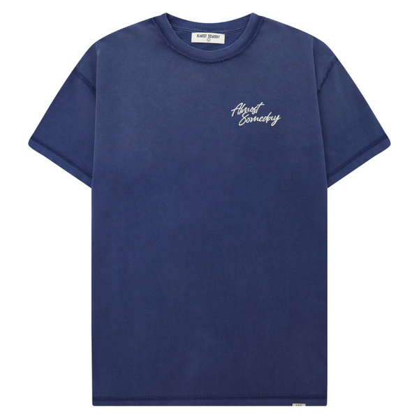 Almost Someday Signature Tee "Navy"