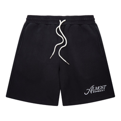 Almost Someday Motto Terry Shorts "Sun Faded Black"