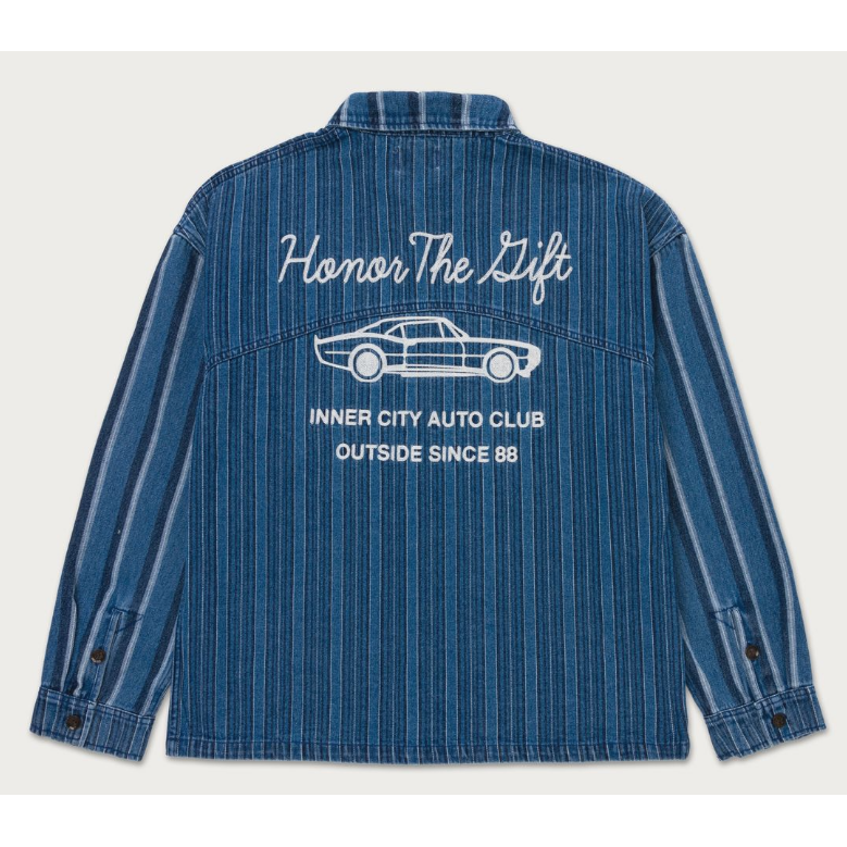 Honor The Gift INC Button Up Shirt "Dark Indigo"