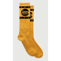 Honor The Gift Star Car Club Ribbed Socks "Mustard"