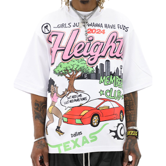 Heights District Girls Just Wanna Have Funds Tee "White"