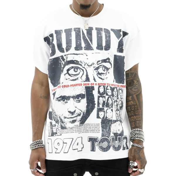 Heights District Bundy Tour Half Sleeve Tee "White"