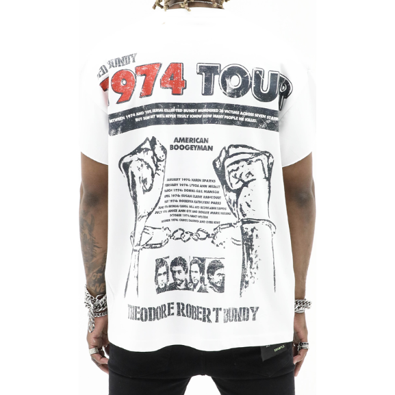 Heights District Bundy Tour Half Sleeve Tee "White"