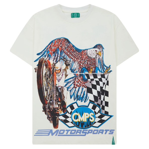 Campus Goods Motor Sport Crop Tee "Cream"