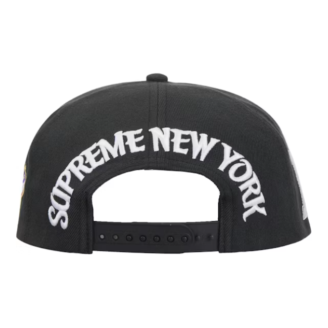 Supreme New York 6-Panel Snapback Hat "Black"