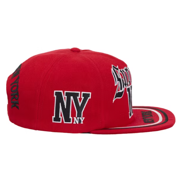 Supreme New York 6-Panel Snapback Hat "Red"