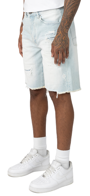 Smoke Rise Denim Shorts “Light Wash”