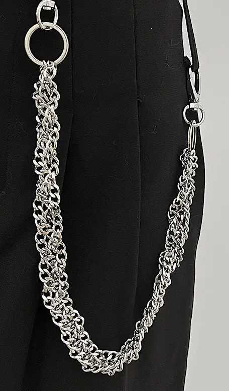 Silver Braided Pocket Chain