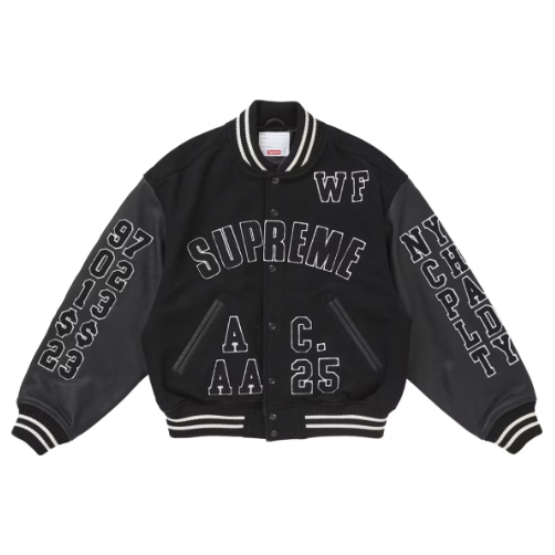 Supreme Praises Varsity Jacket “Black”