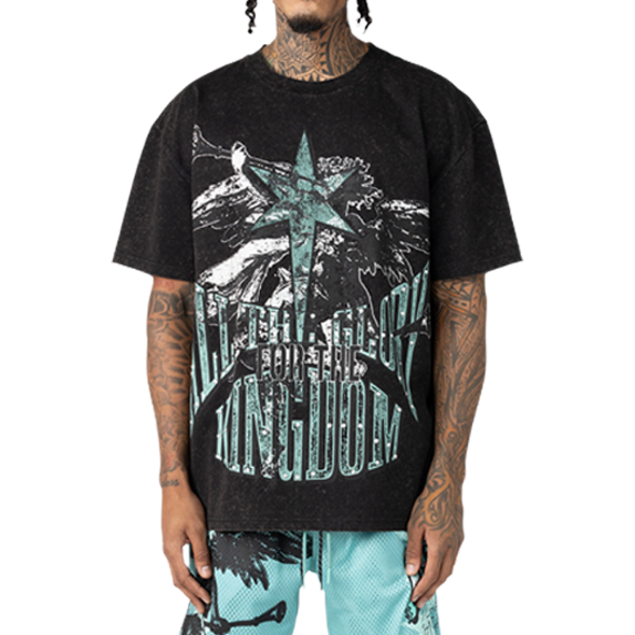 Smoke Rise Oversized Kingdom Tee "Vintage Black"