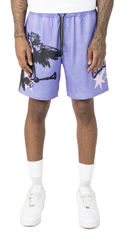 Smoke Rise Lounge Mesh Shorts "Purple"