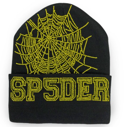 Sp5der Beanie "Black/Yellow"
