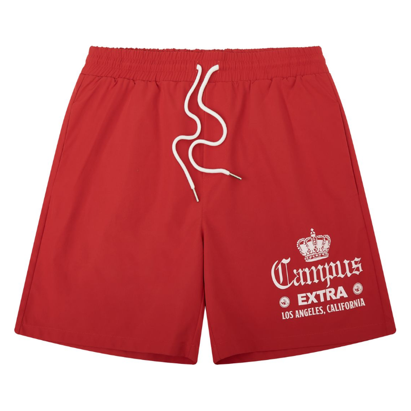 Campus Goods La Vida Nylon Shorts "Red"
