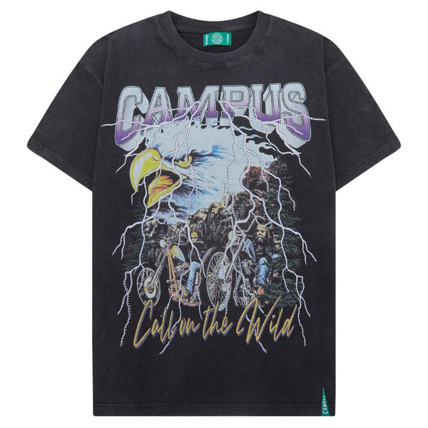 Campus Goods Electric Storm Cropped Tee "Vintage Grey"