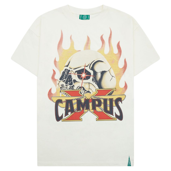 Campus Goods Hell & Back Cropped Tee "White"