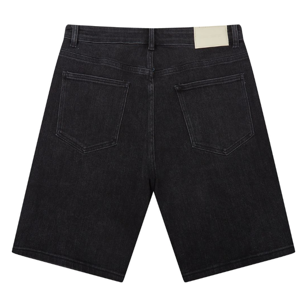 Almost Someday Patchwork Denim Shorts "Black"