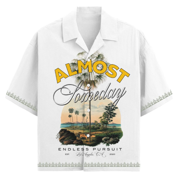 Almost Someday Daydream Button Up Shirt "Cream"