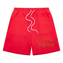 Almost Someday Daydream Twill Shorts "Red"
