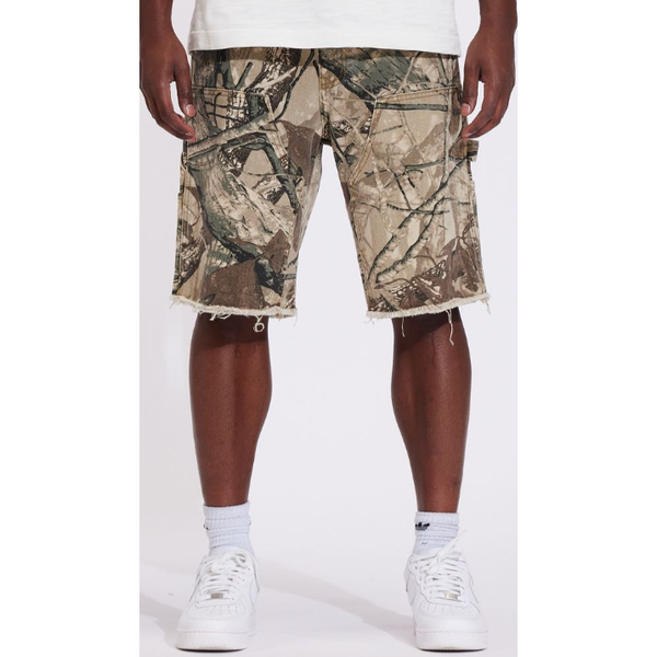 Crysp Denim Vince Shorts "Tree Camo"