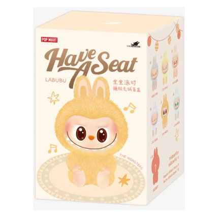 Pop Mart Labubu The Monsters Have A Seat Vinyl Plush Pendant Single Blind Box
