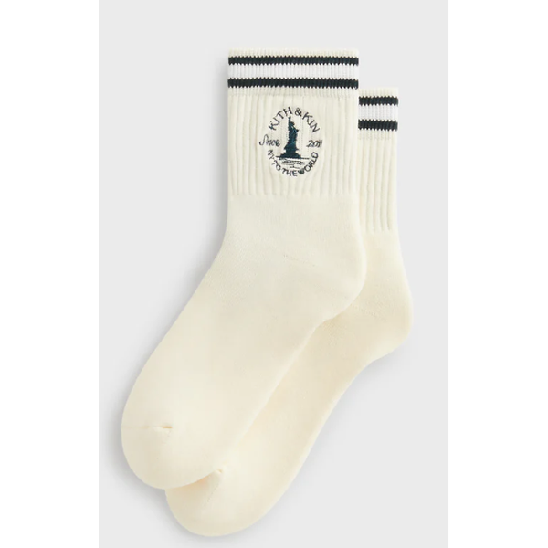 Kith & Kin Logo Mid Crew Socks