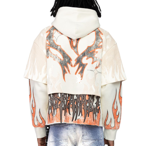 Smoke Rise Unbreakable Oversized Hoodie "Orange"