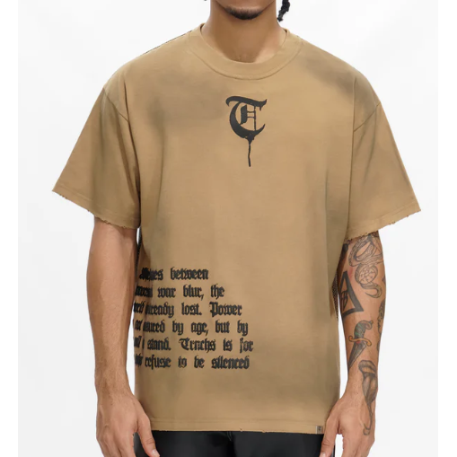TRNCHS Refuse To Be Silenced Tee "Brown"