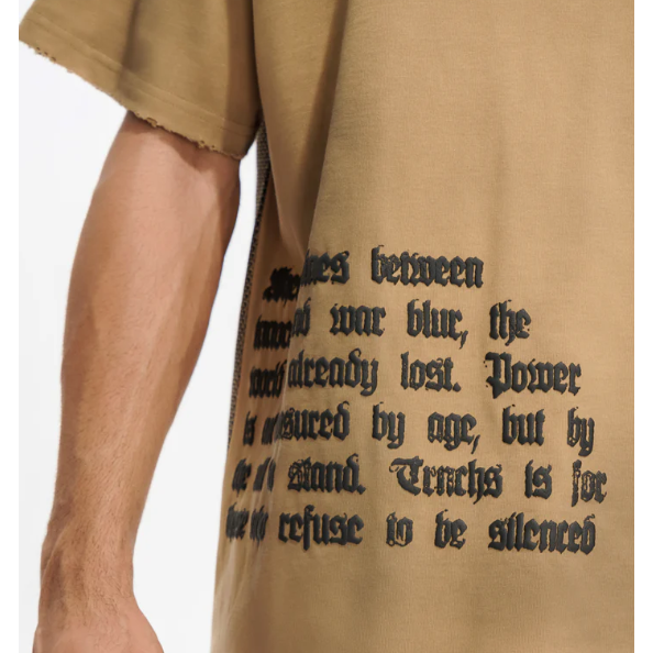 TRNCHS Refuse To Be Silenced Tee "Brown"