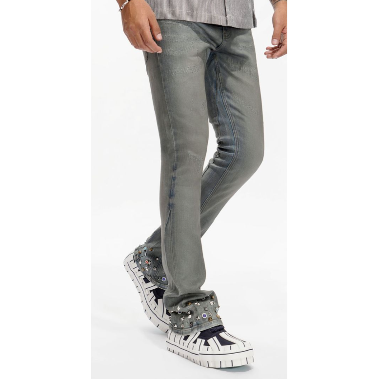 Valabasas Ion Waxed Stacked Jeans "Blue"