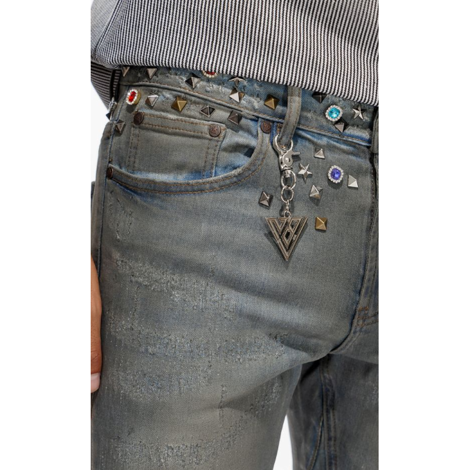 Valabasas Ion Waxed Stacked Jeans "Blue"