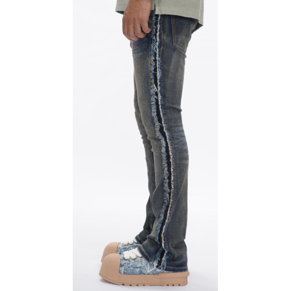 Valabasas Burrow Stacked Jeans "Blue/Black"
