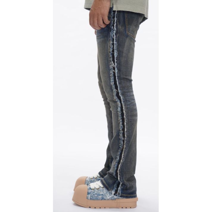 Valabasas Burrow Stacked Jeans "Blue/Black"