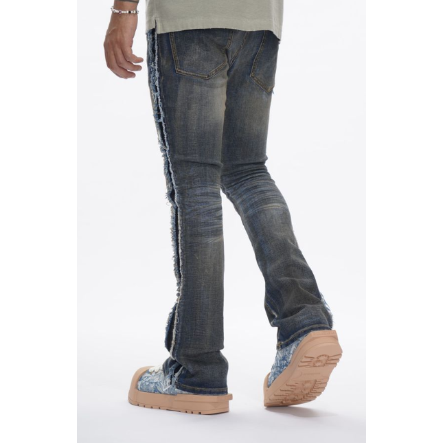 Valabasas Burrow Stacked Jeans "Blue/Black"