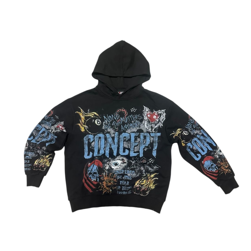 Concept Graffiti Hoodie "Black"