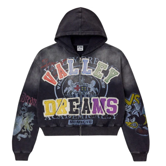 Vale Blasted Zip Up Hoodie