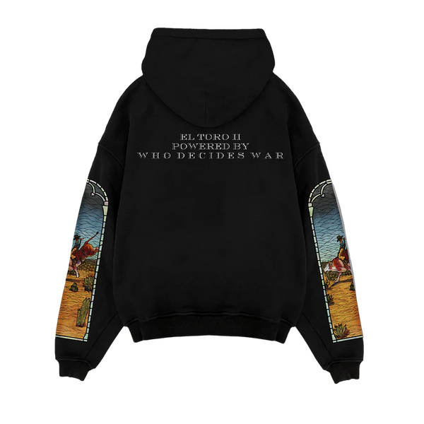 Who Decides War X Est Gee Stained Glass Hoodie "Black"