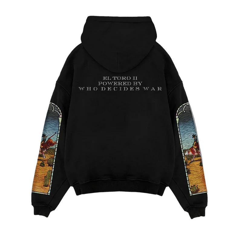 Who Decides War X Est Gee Stained Glass Hoodie "Black"