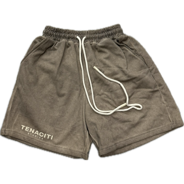 Tenaciti Logo Shorts "Beige"