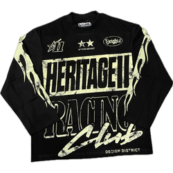 Heights District Heritage Race Club L/S Tee "Black"