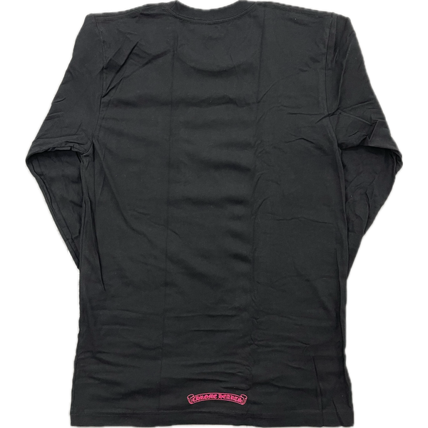 Chrome Hearts Collar Print L/S Tee "Black/Pink"