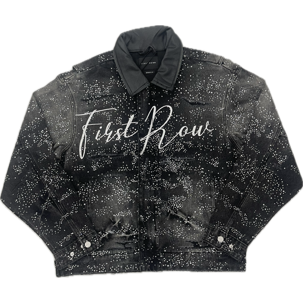 First Row Rhinestone Workman Jacket "Black"