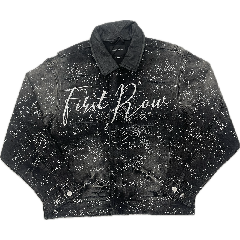 First Row Rhinestone Workman Jacket "Black"