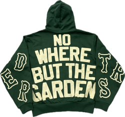 Red Letters Love Scattered Zip Up "Garden Green"