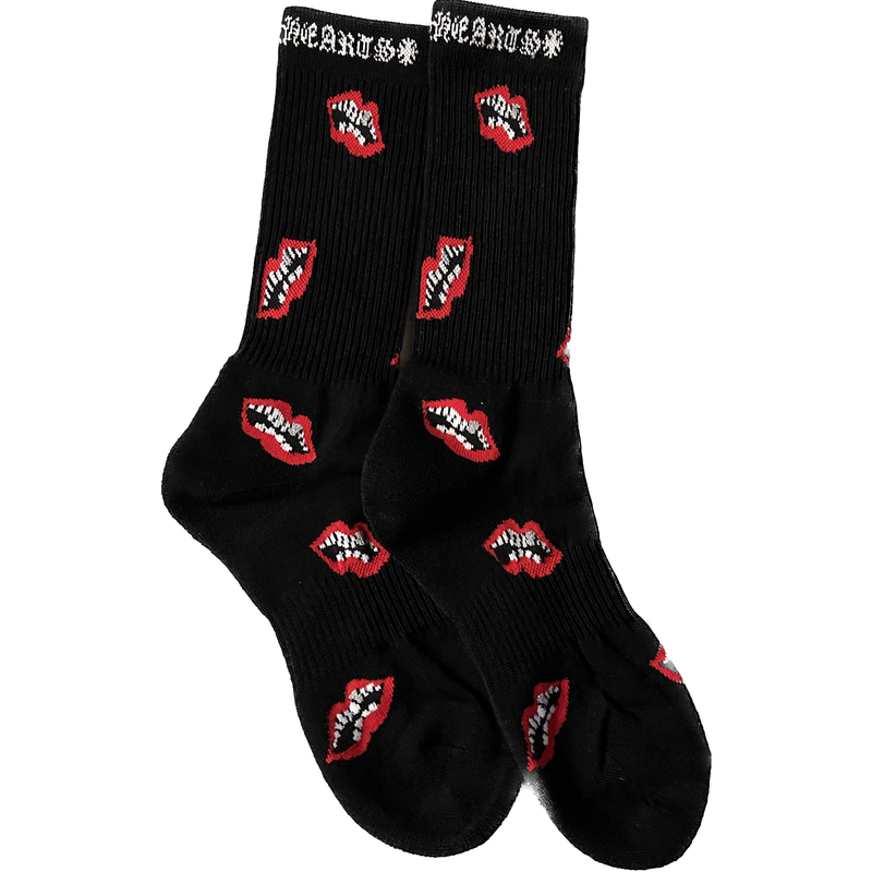 Chrome Hearts Matty Boy Chomper Socks "Black"