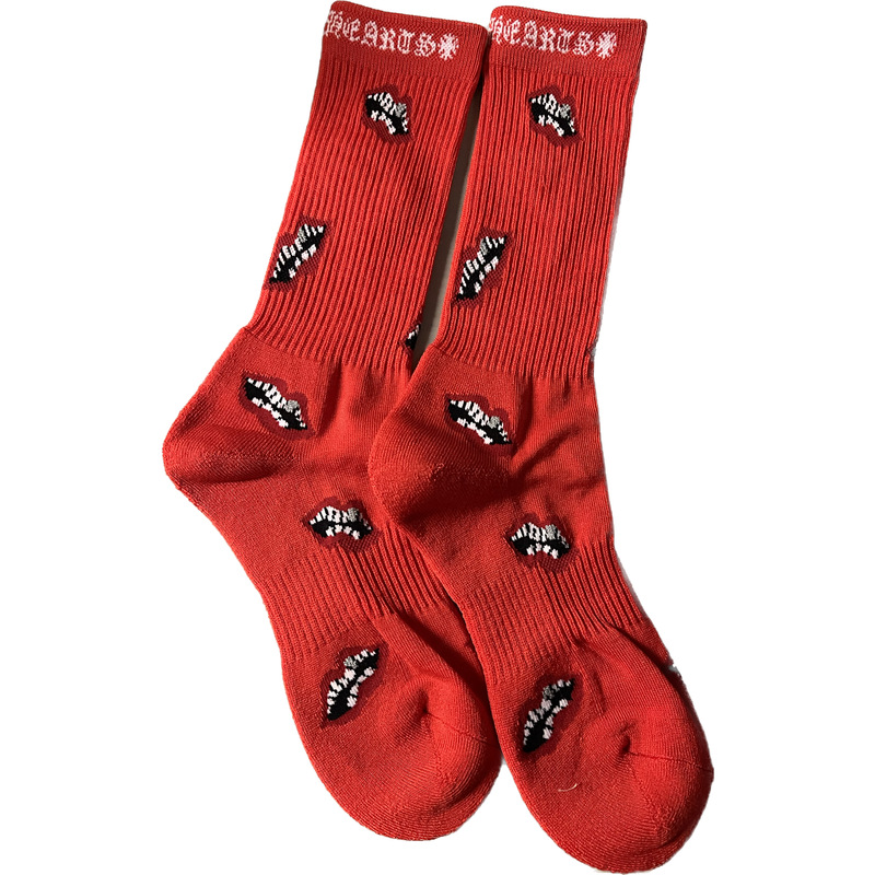 Chrome Hearts Matty Boy Chomper Socks "Red"