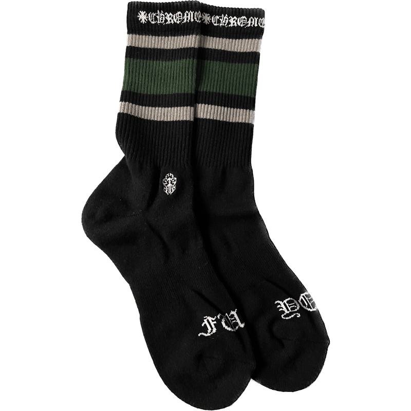 Chrome Hearts Fuck You Toe Socks "Green"