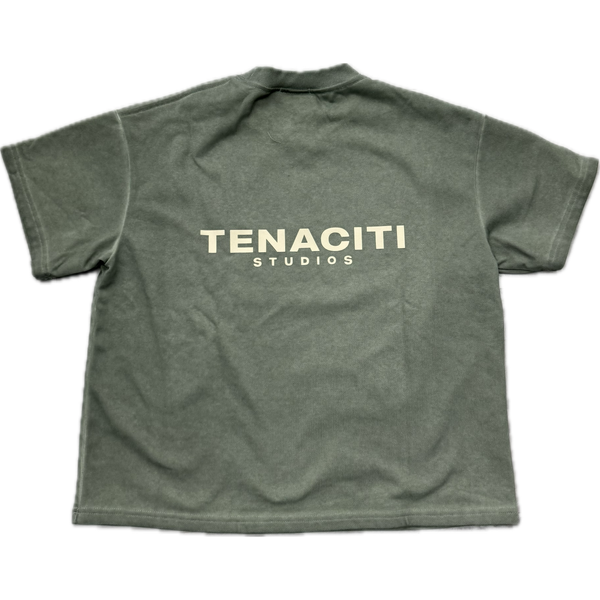 Tenaciti Logo Tee "Washed Green"