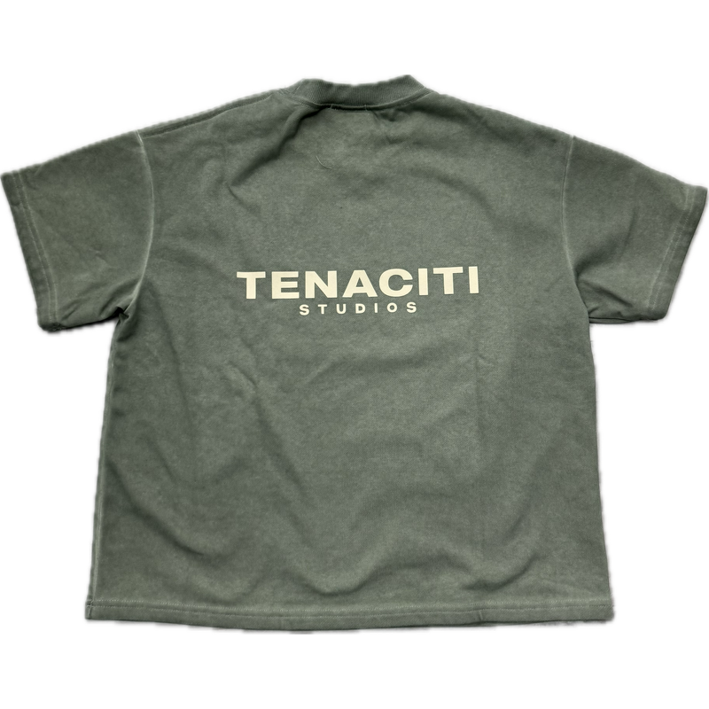 Tenaciti Logo Tee "Washed Green"