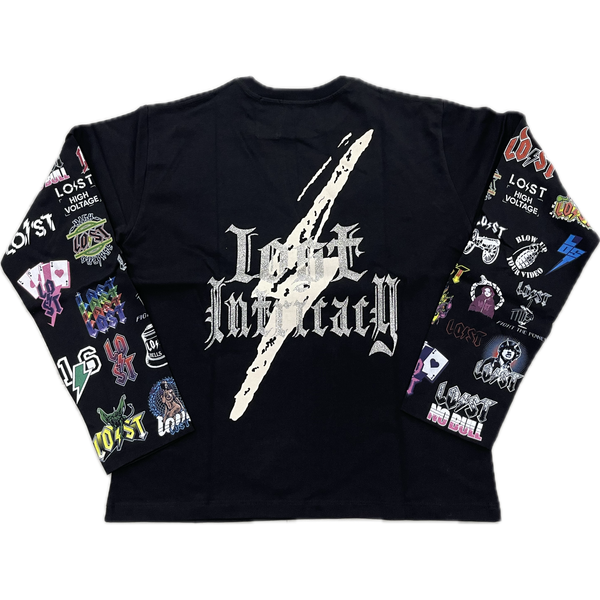 Lost Intricacy Logo L/S Tee "Black"