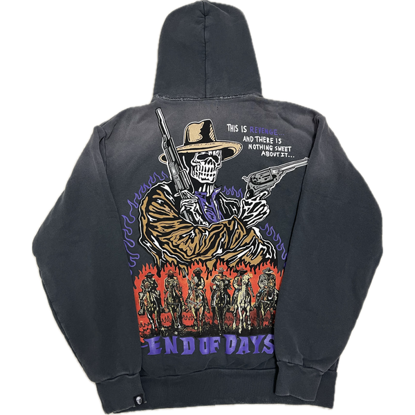 Warren Lotas Revenge Cowboy Hoodie  "Sun Faded Black"